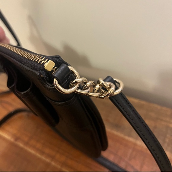 Kate Spade Celina Black Leather Bow Crossbody Bag - Picture 3 of 12